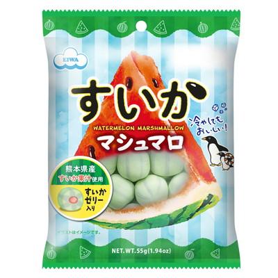 ひまさま　商品お教えください。 すいかマシュマロ 12袋入 駄菓子 子供会 景品 お祭り くじ引き 縁日