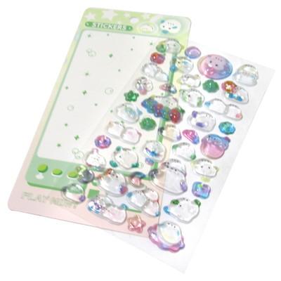 ぷにぷにクリアシール 12枚入 景品 おもちゃ 子供会 お祭り くじ引き