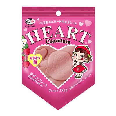 1枚ペコちゃんハートチョコレート（あまおう苺） 10入 駄菓子 子供