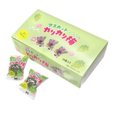 マスカットのようなカリカリ梅（箱入り） 20粒入 駄菓子 子供会 景品