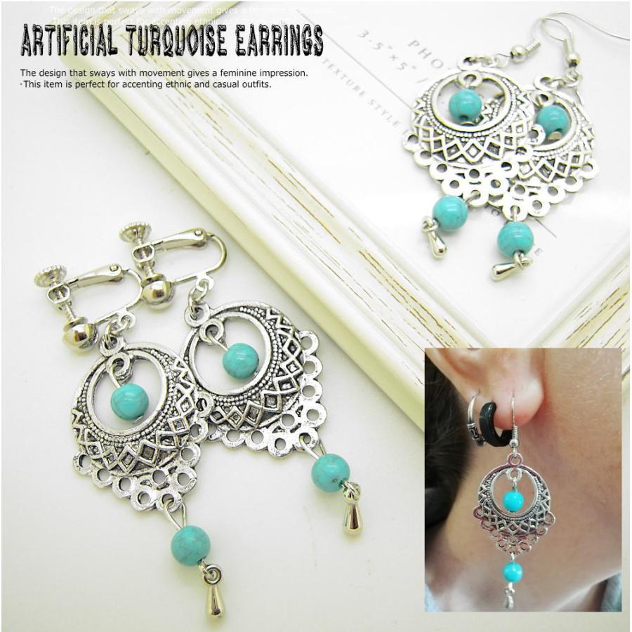 お値下げtalkative 天然石 ターコイズandダイヤピアス(両耳用) お値下げtalkative 天然石 ターコイズandダイヤピアス(両耳用