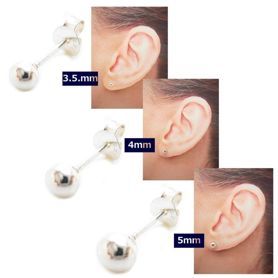 銀製品 シルバー ボールピアス 925 SILVER 2mm 3mm 3.5mm 4mm 銀製品 シルバー ボールピアス 925 SILVER 2mm 3mm 3.5mm 4mm