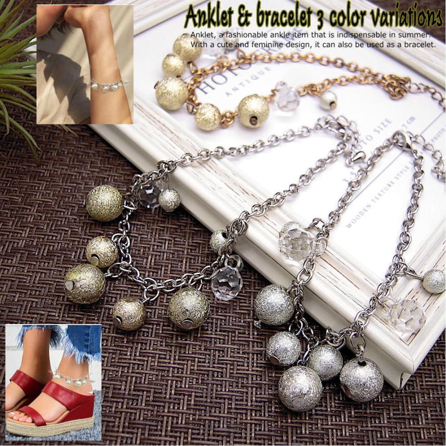 ゴールド ボールデザイン アンクレット