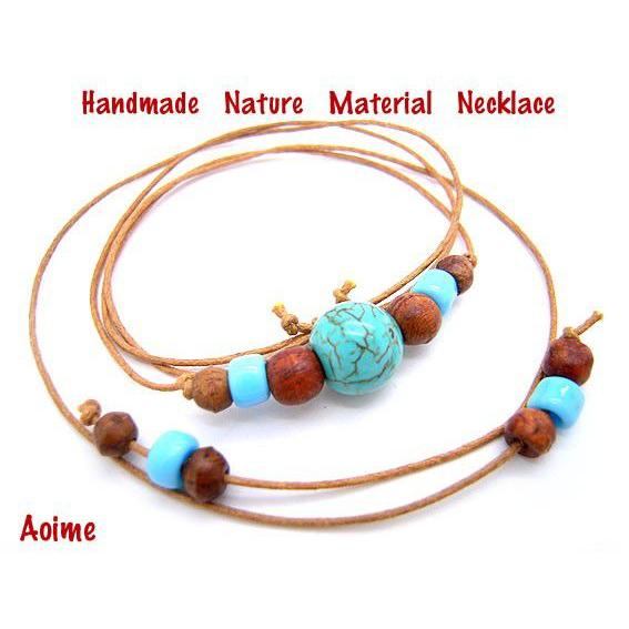 天然石/パワーストーン/ウッドビーズチョーカー/カーネリアン