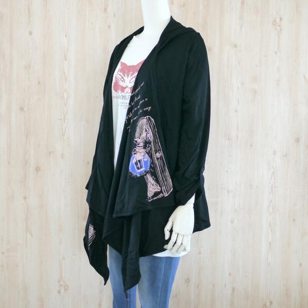 わちふぃーるど ダヤン 服 UVカバードカーデ 扉 黒 フリーサイズ わちふぃーるど ダヤン 服 UVカバードカーデ 扉 黒 フリーサイズ