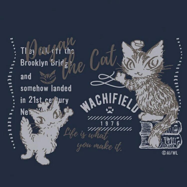 新品　Ｔシャツ　長袖シャツ　カットソー　アパレル　わちふぃーるど　ダヤン　猫 ダヤン 服 わちふぃーるど ラウンドテール長袖T ブルックリン