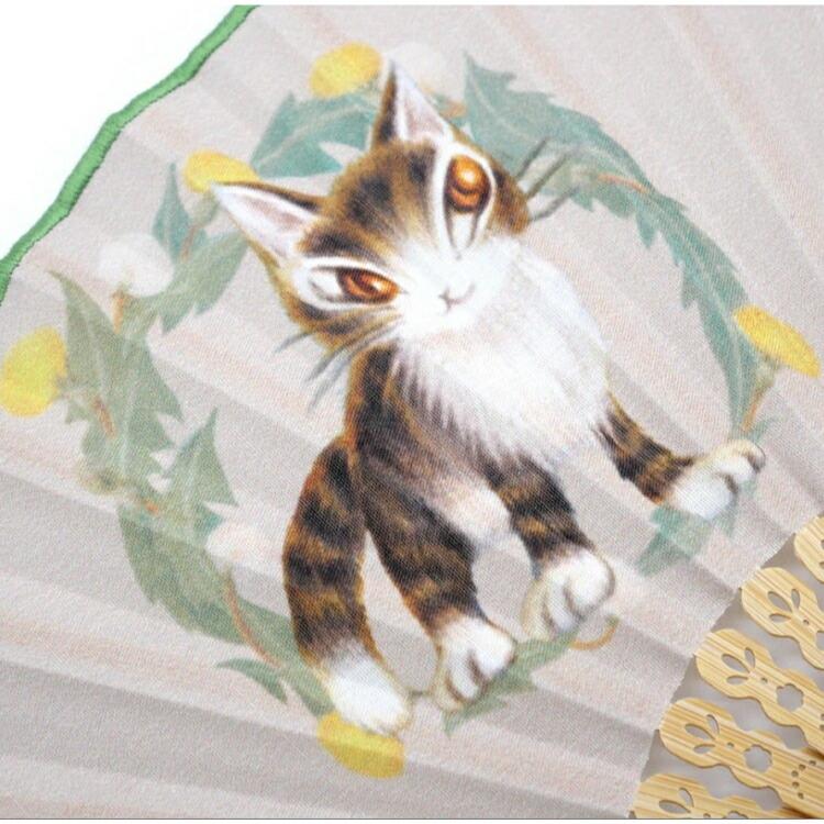 ダヤン 扇子 わちふぃーるど 刺繍扇子 シギショアラ・BE 袋付き