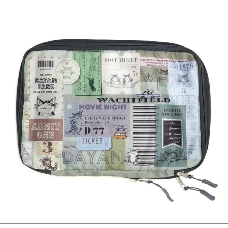 ダヤン ポーチ わちふぃーるど 伸ばせるトラベルポーチ チケット 旅行