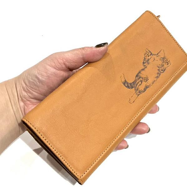 わちふぃーるど ダヤン 財布 長財布 せっかち財布 本革 キャメル わちふぃーるど ダヤン 財布 長財布 せっかち財布 本革 キャメル
