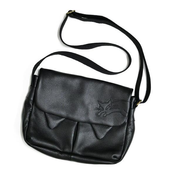 専用[わちふぃーるど] ダヤン 本革 レザーダヤンミニショルダーバッグ 黒 ダヤン ショルダーバッグ わちふぃーるど レザーテイル