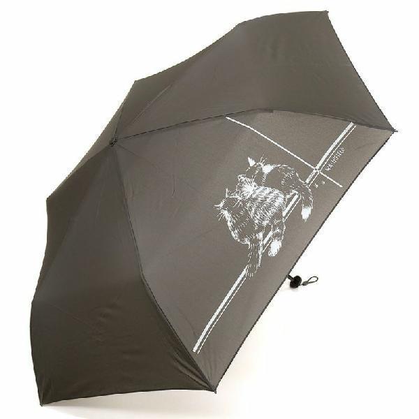 ダヤン 傘 わちふぃーるど 軽量折りたたみ傘（3匹猫・黒/北欧・Sピンク 