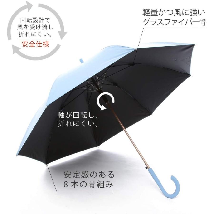 傘 子供 ジュニア 大きい 60cm 晴雨兼用 UVカット 99.99% 遮光 遮熱効果 回転して衝撃を逃がす ジャンプ傘 (FJ084/ネ｜aoistore20fukuoka｜09