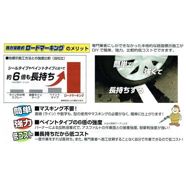 強力溶着式ロードマーキング　デジタルパーツS　10枚入り　白｜aok-safetyshop｜02