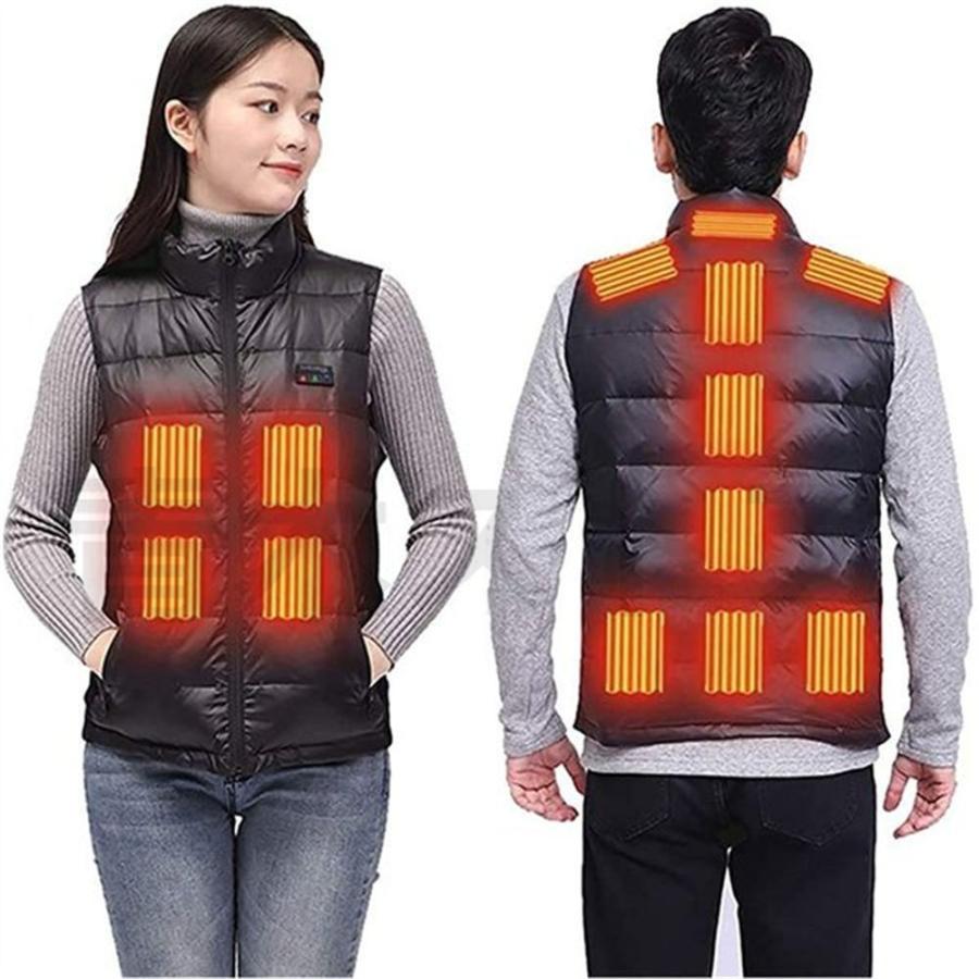MIDIAN 電熱ベスト 電熱防寒服 日本製繊維ヒーター 電熱ウェア 加熱服 発熱ヒート 防寒着 秋冬用 通勤 大雪対策 水洗い可能 男女兼用 充電式女性用|aoki-store0912|05