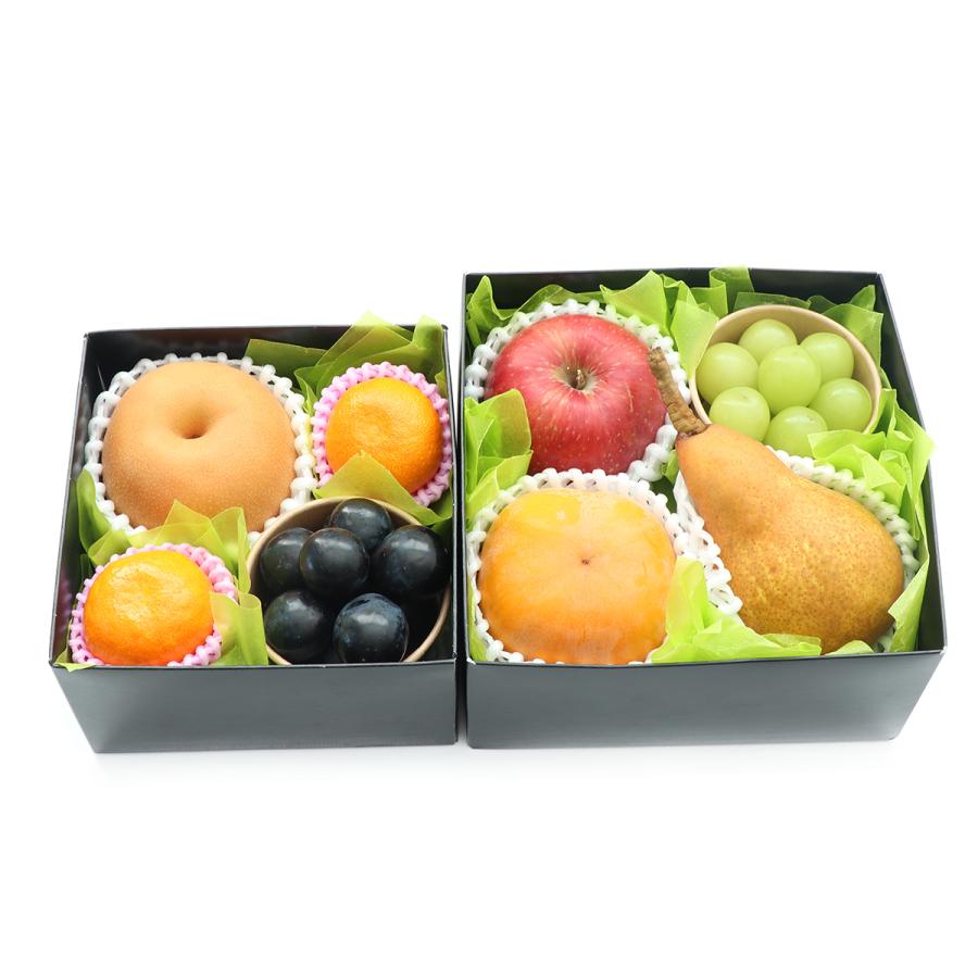 フルーツタワー ２段 おすすめ黒赤ぶどう シャインマスカット みかん りんご 柿 洋梨 和梨 クール便 青木フルーツ ヤフーショッピング店 通販 Paypayモール