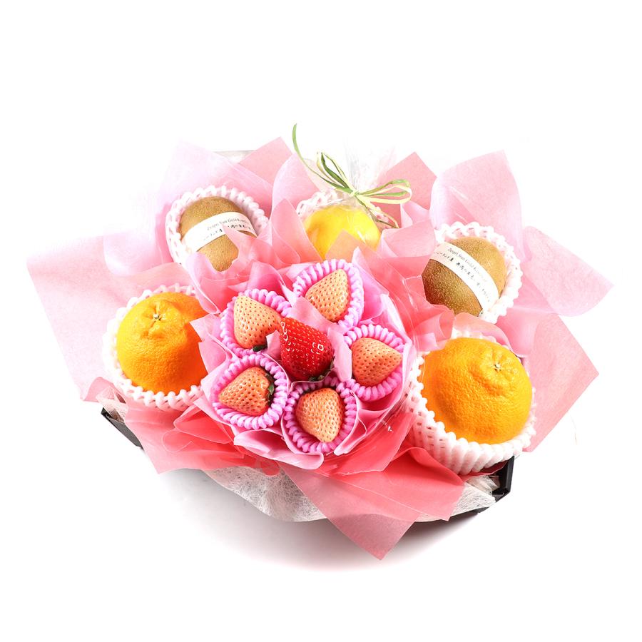 フルーツギフト 詰め合わせ 贈り物 青木フルーツ 母の日旬の柑橘と花咲くいちごセット いちご サンゴールドキウイ デコポン 日向夏 クール便 青木フルーツ Paypayモール店 通販 Paypayモール