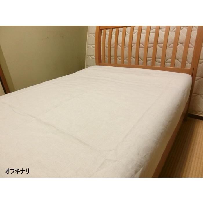 麻100% ボックスシーツ ワイドキング 190x195x30/190x200x30/190x210x30cm 200cm幅 超大判 抗菌・防臭効果 洗える 日本製 BOXシーツ マットレス用_6