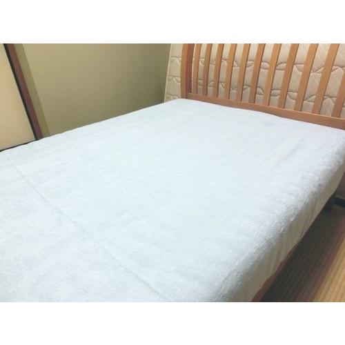 ボックスシーツ ワイドダブル 40cmマチ 国産 綿パイル 155x195x40/155x200x40/155x210x40cm 綿100% タオル地 BOXシーツ マットレス用 洗える 日本製_1