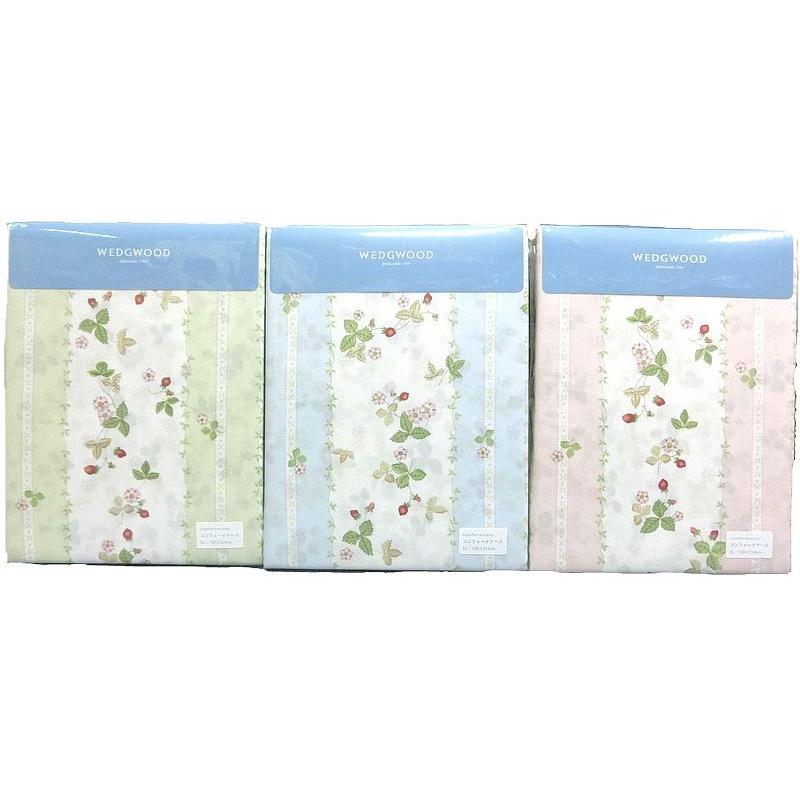 西川 掛け布団カバー シングルロングサイズ 150x210cm 綿100％ サテン 日本製 洗える 高級 WEDGWOOD 羽毛布団カバー コンフォータケース 花柄 送料無料_2