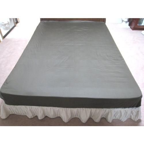 ベッドスカート ダブル 140x195/140x200/140x210cm フリルスカート 丈約30/35cm ポリエステル100% 日本製 エステル・ストライプ・サテン 洗える 自社生産品の画像