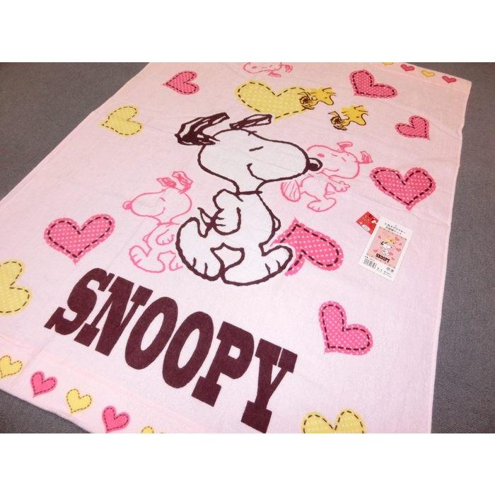 スヌーピー  綿100% お昼寝ケット SN316 約85x115cm  ピンク タオルケット 小さいサイズ snoopy 在庫限り | SNOOPY | 02