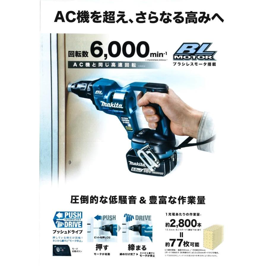 マキタ マキタ電動工具 充電式スクリュードライバ FS455DRG 青