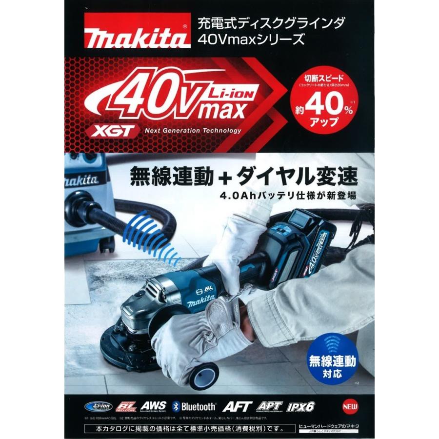 マキタ 125mm 充電式ディスクグラインダ GA020GZ + ケース