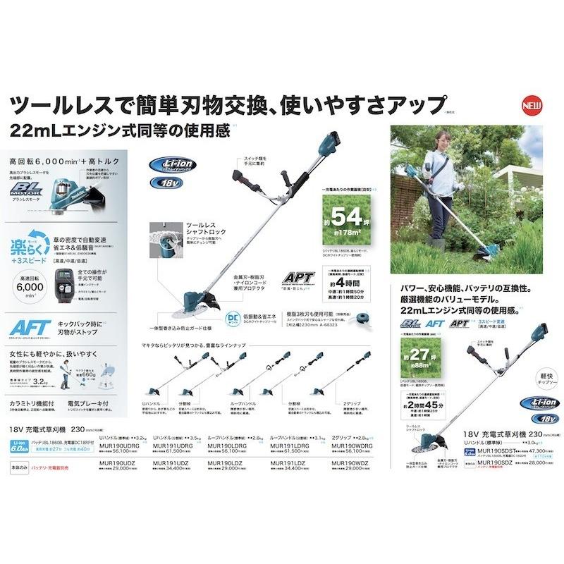 マキタ（makita） マキタ電動工具 充電式草刈機 MUR191UDZ 18V U