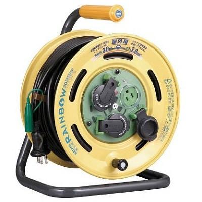 ハタヤ 防雨型 レインボーリール SBE-30KC 単相100V接地付 30m : 株式 