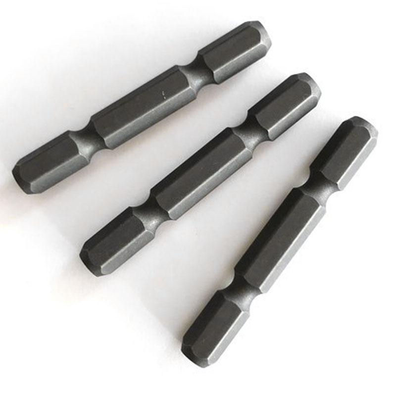 鳶壱 漢の黒 軸交換式ソケット専用ビット 3本入 靭シャンク両フラット