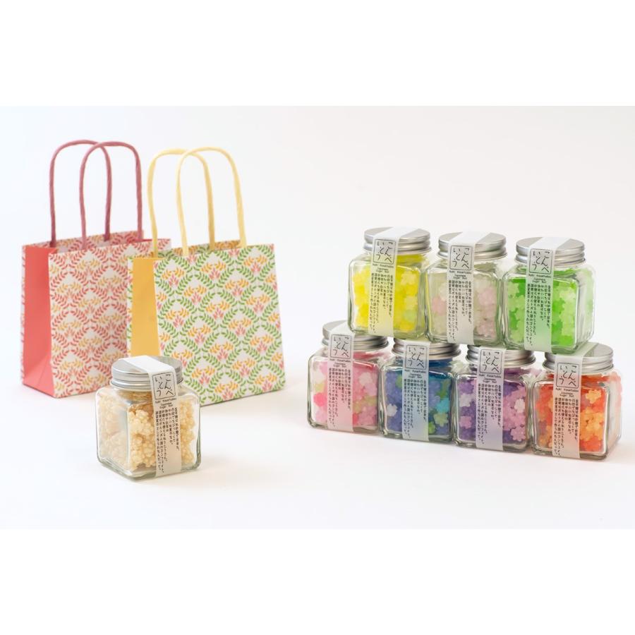 成人式のお祝いにオススメ 金平糖 ミニ手提げ袋付 かわいい小瓶入り わすれな草50g プレゼント 京都の金平糖専門店 青木光悦堂 通販 Yahoo ショッピング