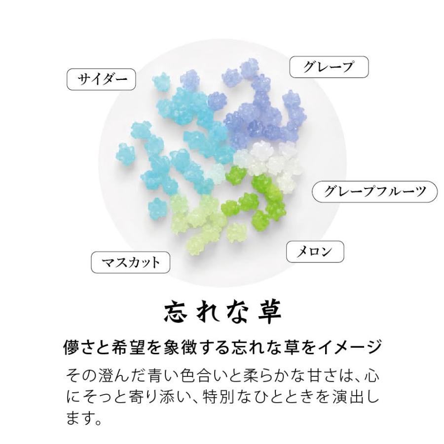 金平糖 瓶2種進物箱入セット さくら草 忘れな草」 和菓子 お菓子