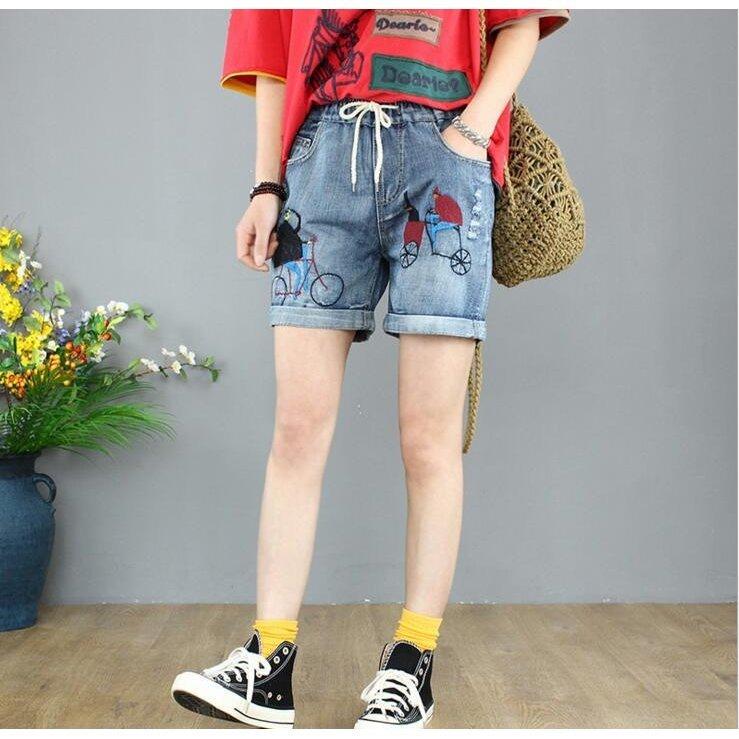 ショートパンツ レディース森ガールズボン デニムクロップドパンツ 二点ミニハイウエストジーパン ジーンズ夏カジュアルパンツボトムス Ldzyn9mvbu ファッション Jennilynproulx Com