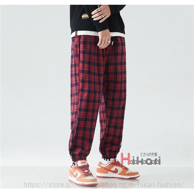 税込 ボトムス パンツ ジョガーパンツ メンズ チェック柄 ゆったり ロングパンツ チェックパンツ メンズ ジョガーパンツ カジュアル イージーパンツ チェック柄 ウエストゴム おしゃれ 父の日 プレゼント Www Threeriversofs Com