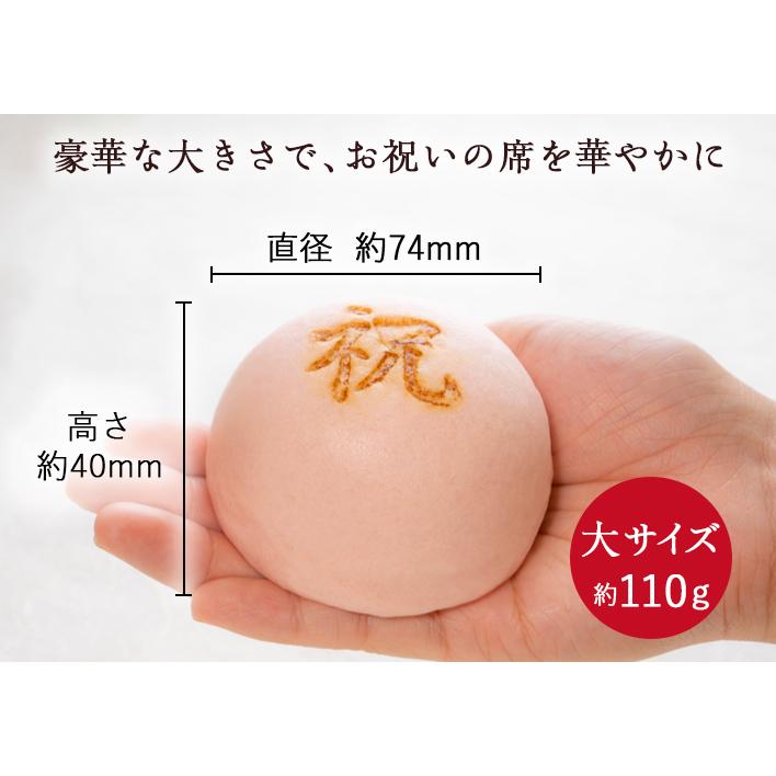 祝の焼き印入　紅白万頭大2個入　東京 祝饅頭 御祝 内祝 卒業 入学 年賀 敬老 七五三 慶事 結婚 母の日 父の日 お返し 取寄せ ギフト |  | 05