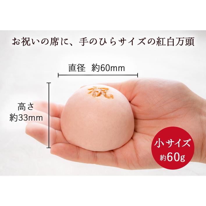 祝の焼き印入　紅白万頭小5個入　東京 祝饅頭 御祝 内祝 卒業 入学 年賀 敬老 七五三 慶事 結婚 母の日 父の日 お返し 取寄せ ギフト |  | 05