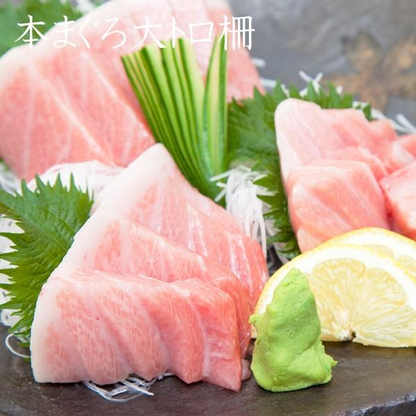 本マグロ 大トロ 柵 1kg 200g×5柵 刺身 国産 送料無料 お取り寄せ