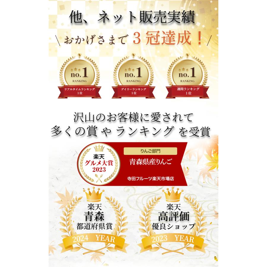 光センサー選果保証】 高糖度 青森県産 りんご 有袋ふじ サン ふじ 蜜
