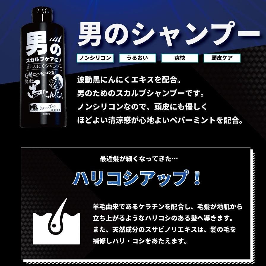 男のスカルプシャンプー 300ml 黒にんにく配合 頭皮 スッキリ 道奥美女 送料無料 6030 青森ヒバ馬油黒にんにくの製造販売 通販 Yahoo ショッピング