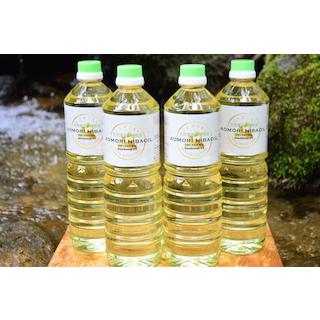 天然青森ひば精油1L×4本/PET容器/ヒバオイル/ヒノキチオール2