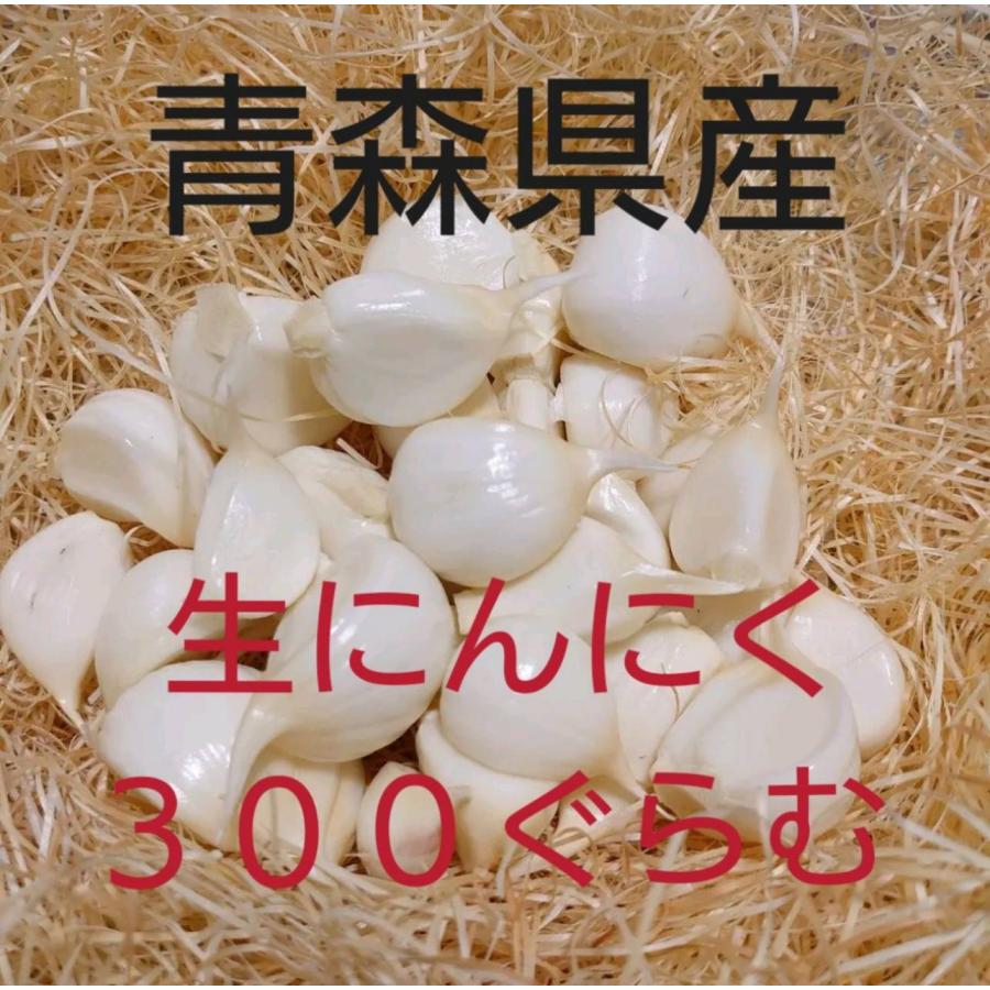 予約商品 産地直送 生にんにく 期間限定 300ぐらむ ばら 青森県産
