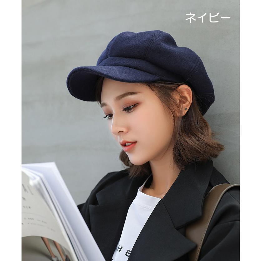 キャスケット ハンチング ウール混 帽子 キャップ レディース 男女兼用