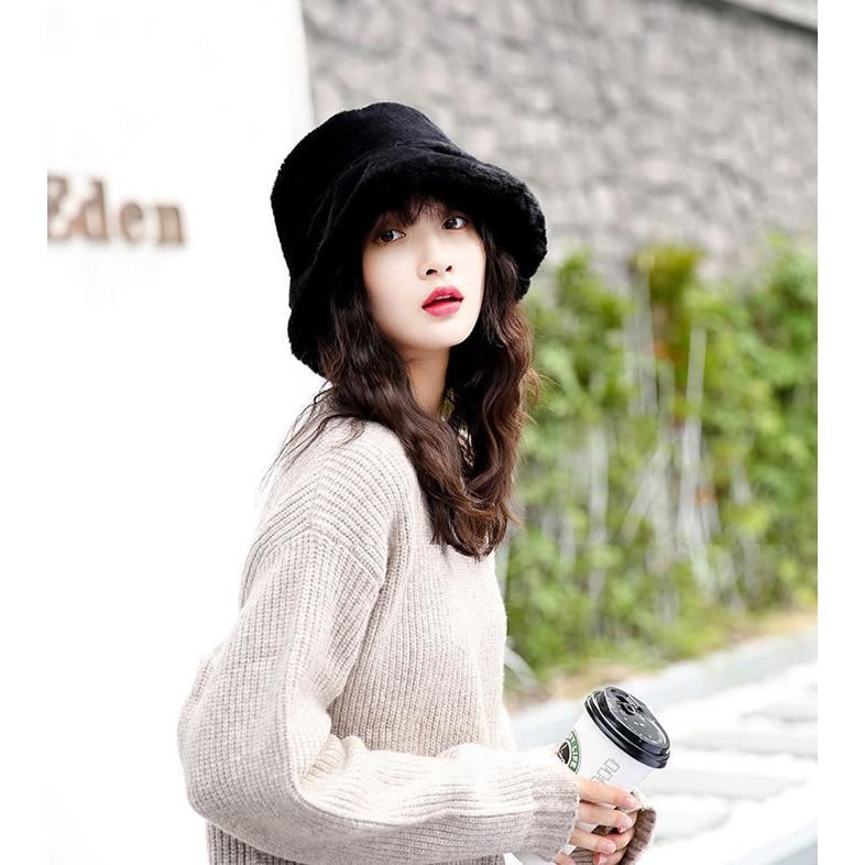 archivio アルチビオ ファー ボア ハット★新品未使用★ ファー バケットハット ボア 帽子 フェイクファー レディース 冬