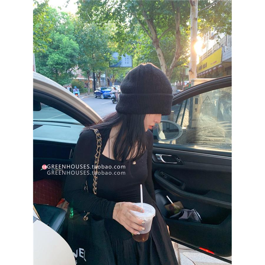 肉厚ニット帽 メンズ レディース ウール混 秋冬 プレゼント