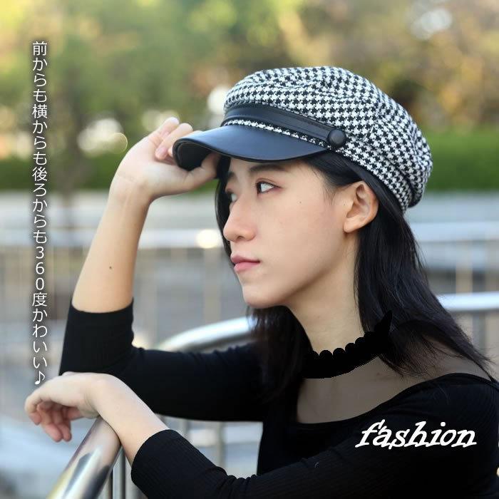 キャスケット 千鳥格子 レディース 帽子 マリン 新生活 新作 キャスケット 千鳥格子 レディース 帽子 マリン 新生活 新作