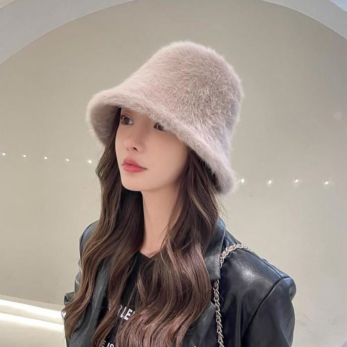 帽子 レディース 秋冬 バケットハット 新春セール 2026 アンゴラ混