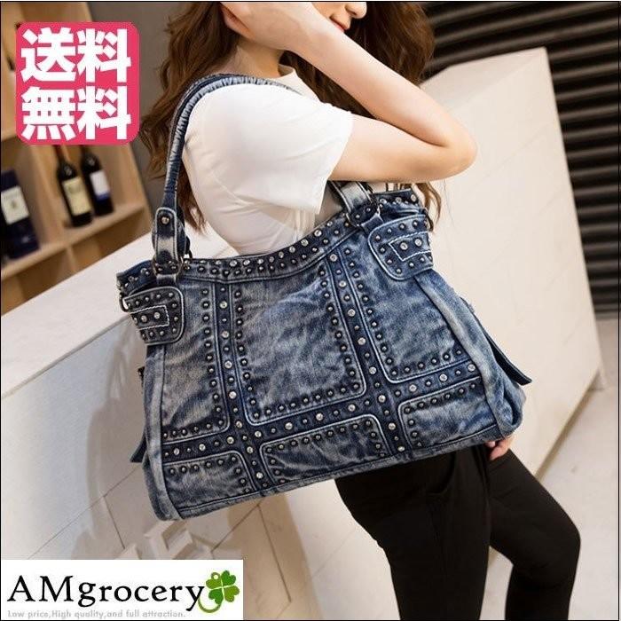 トートバッグ 夏用 21 送料無料 ショルダーバッグ 大容量 デニムバッグ レディース メンズ ユニセックス プレゼント Denimu Amgrocery 通販 Yahoo ショッピング