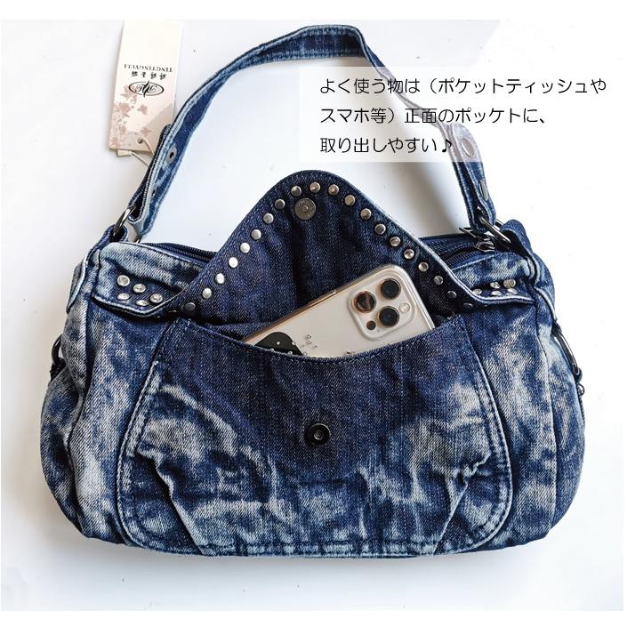 トートバッグ デニム バッグ 2way ショルダーバッグ 肩掛けバッグ 新