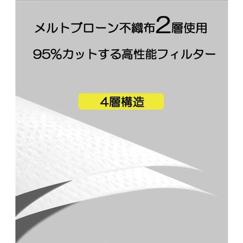 大人用マスク 95%カット 密封性がよい4層マスク 30枚セット 使い捨て