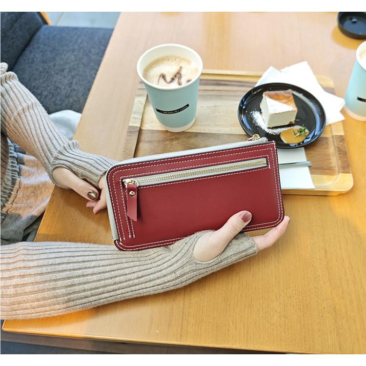 【リニューアル】本革 L字ファスナー 長財布 薄型 軽量 大容量 RFIDスキミング防止 通帳入れ 名入れ 送料無料 レディース ギフト 父の日 AMgrocery公式 | AMgrocery | 22